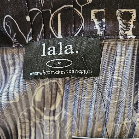 NWT/ lala Interstellar Astronauts Long Sleeve Plissé Top & High Waist Pants - Picture 13 of 13